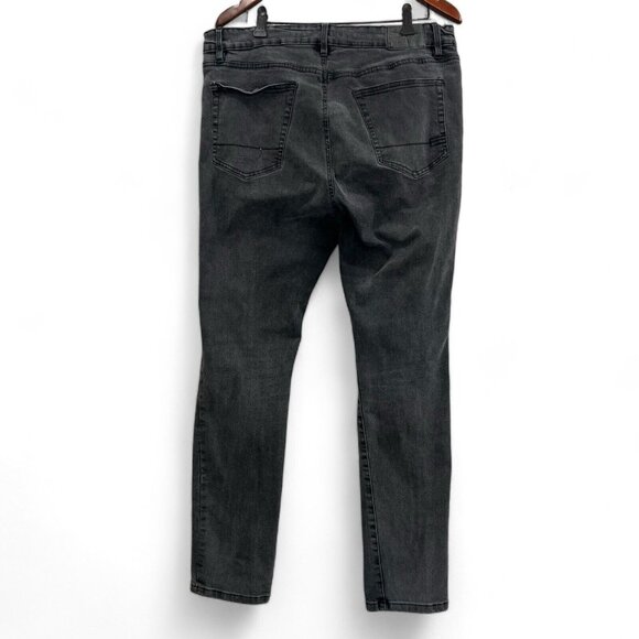 Aeropostale Jeans Womens Size 38 Black Skinny Distressed High Rise Stretch - Picture 2 of 14